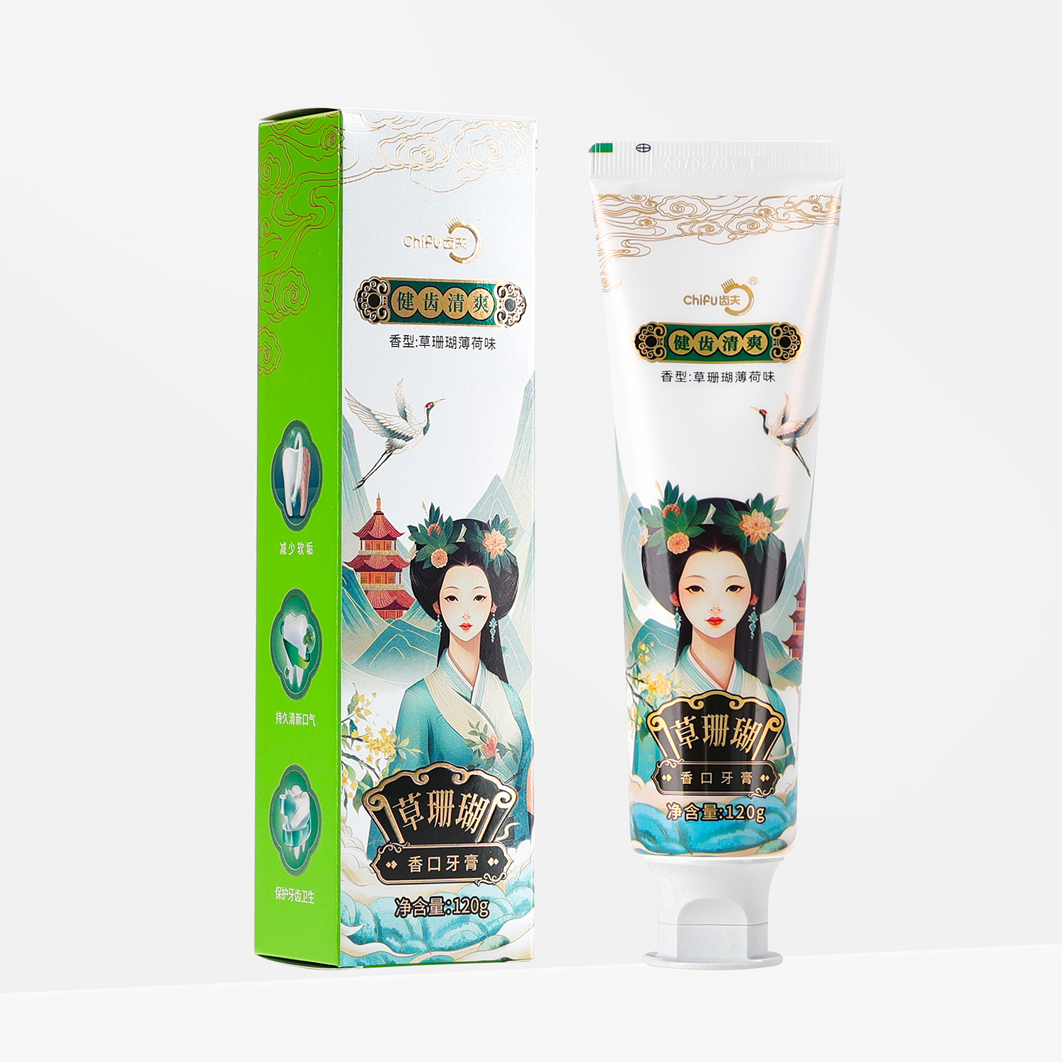 香口牙膏(草珊瑚薄荷120g)